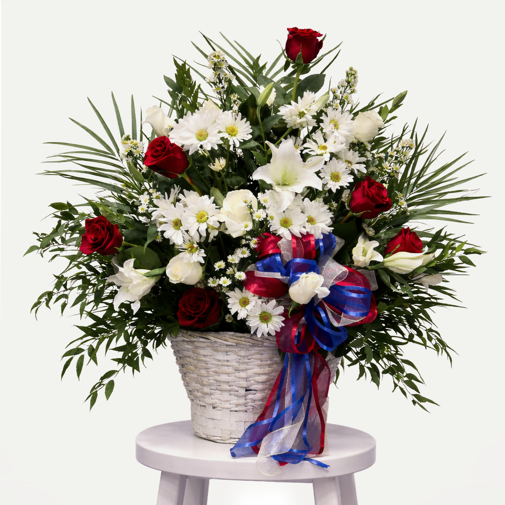 Veteran Salute Floor Basket