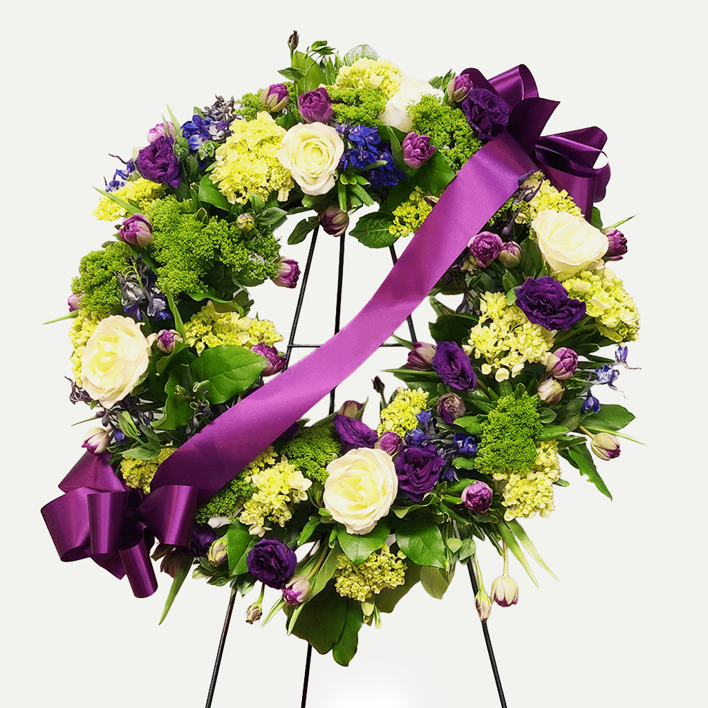Iris Memory Standing Wreath