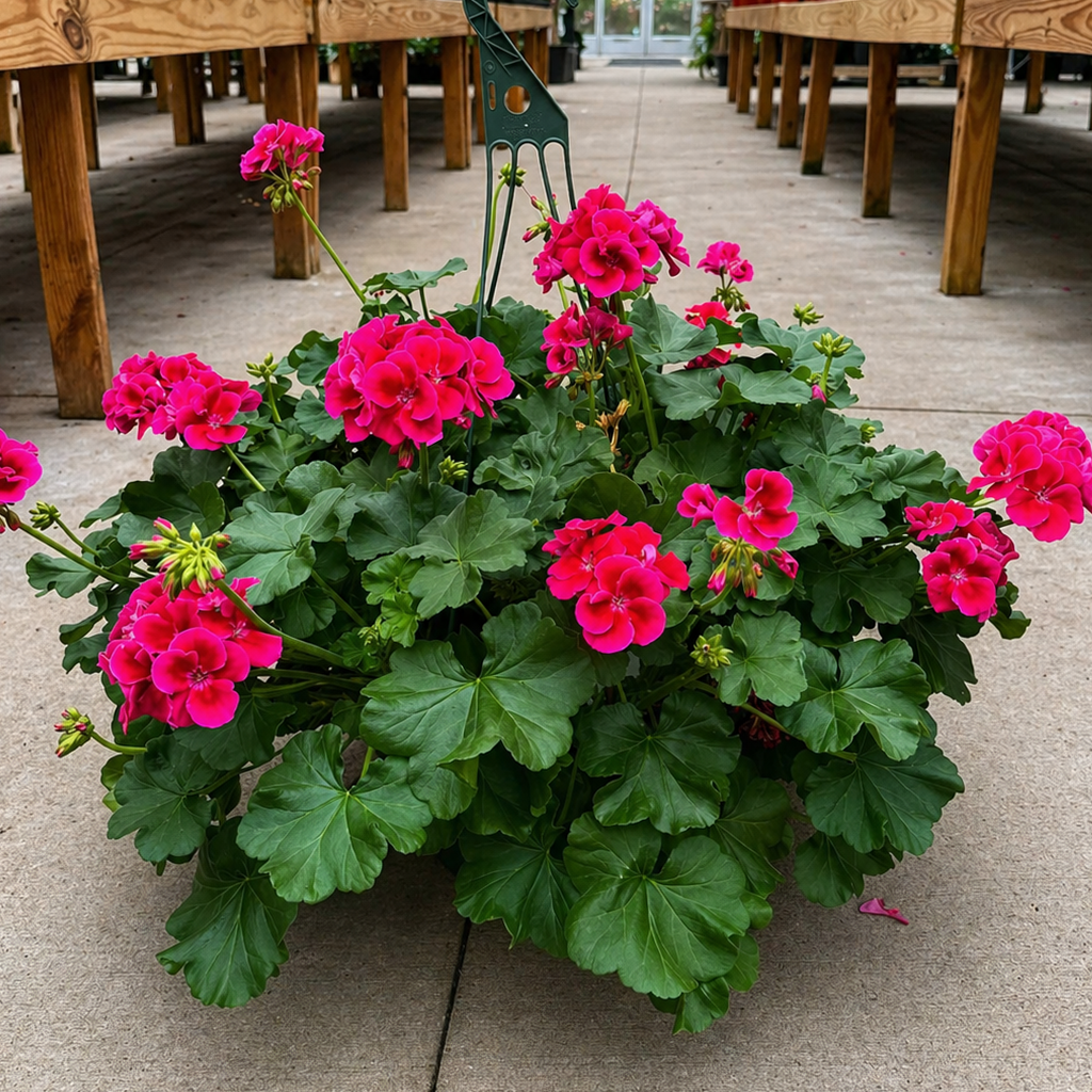 Geranium 12" Hanging Basket