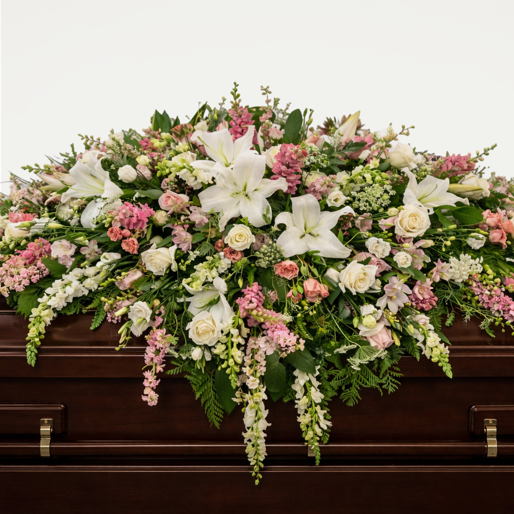 Many Sympathies Full Casket Spray