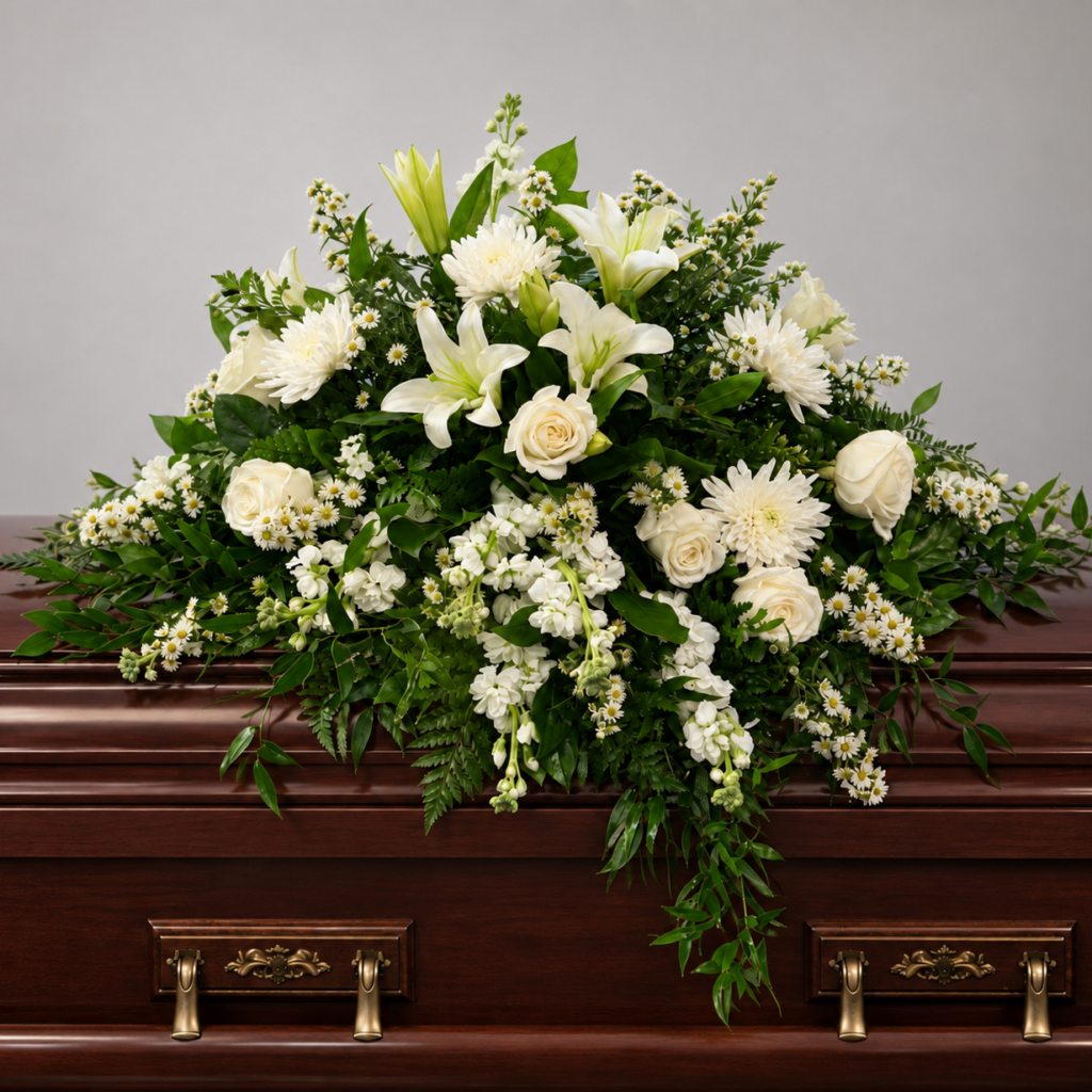 Everlasting Grace Half Casket Spray